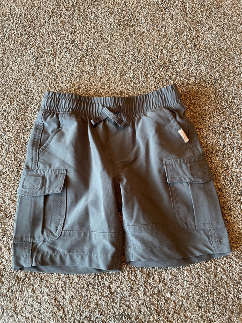 Toddler Cargo Pull-On Shorts - Dark Gray